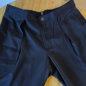 Navy Wide Leg Flowy Dress Pant